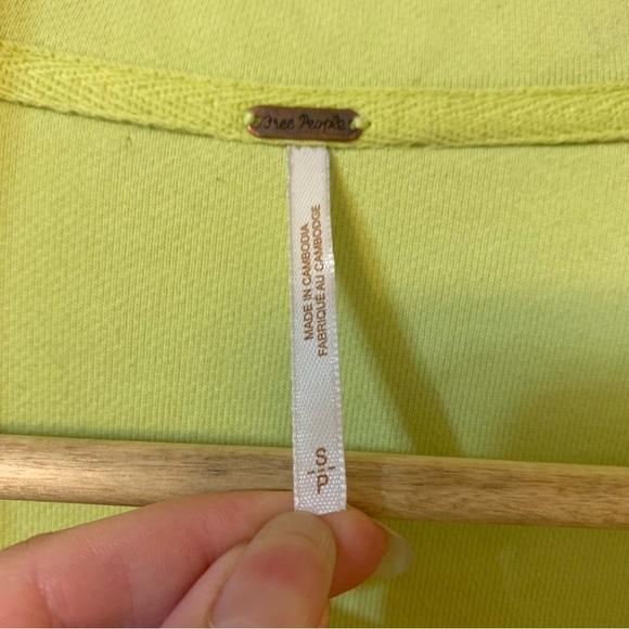 Free People Ruby Jacket Luminary Green Yellow Small - Picture 3 of 11